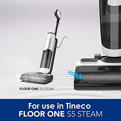 Tineco FLOOR ONE S5 Steam Cleaner Wet Dry Vacuum All-in-one, Hardwood Floor Cleaner Great for Sticky Messes & Tineco Replacement Brush Roller for Floor ONE S5 Steam Wet Dry Vacuum Cleaner