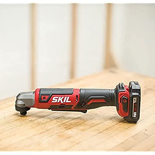 SKIL PWR CORE 12 Brushless 12V 1/4 Inch Hex Right Angle Impact Driver Includes 2.0Ah Lithium Battery and PWR JUMP Charger - RI574502