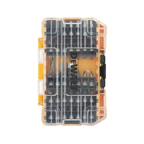 DEWALT Screwdriver Bit Set with Tough Case, 45-Piece (DW2166), Grey/Silver Screwdriving Set with Tough Case