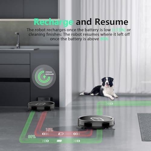 Robot Vacuum and Mop, 3-in-1 Robotic Vacuums Cleaner with Max Strong 3200Pa Suction, WiFi/App/Alexa Voice Control, Obstacle Avoidance, for Pet Hair, Carpets and More