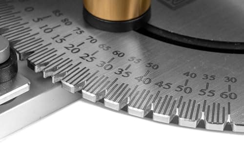 WEN Steel and Brass Premium Miter Gauge, 27 Angle Stops for Table Saws, Router Tables, Band Saws, and Woodworking Tools (WA1401)