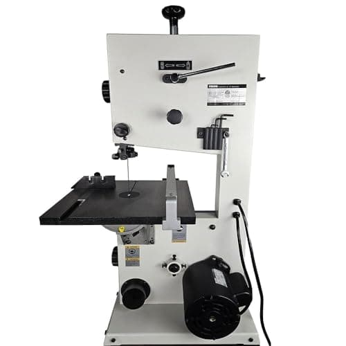 Rikon Power Tools 10-310 10" Bandsaw with Cast Iron Table, Steel Stand, Rip Fence, Quick-Release Tension & 4-5/8" Resaw Capacity