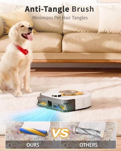 Robot Vacuum for Pet Hair, Automatic Robot Vacuum Cleaner Self Cleaning Brushroll, Robotic Vacuum Ideal for Carpet, 22,000 Pa Square