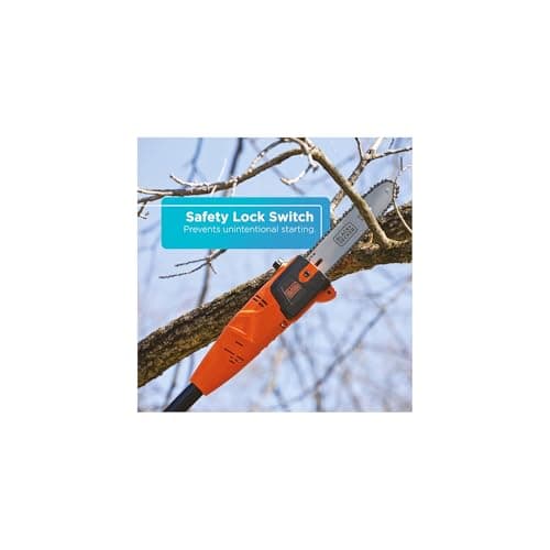 BLACK+DECKER 20V Max Pole Saw for Tree Trimming, Cordless, with Extension up to 14 ft., Bare Tool Only (LPP120B)