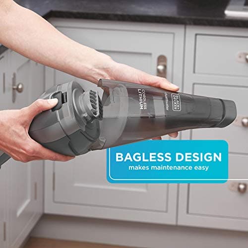 BLACK+DECKER dustbuster Handheld Vacuum, 8V Cordless, Hand Vacuum for Quick Cleanup with Crevice Tool and Washable Filter (HNVC220BCZ01)