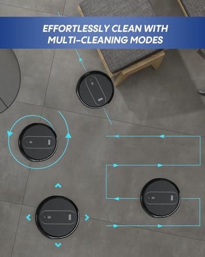 3-in-1 Robot Vacuum and Mop 4000Pa Strong Suction Robot Vacuum Cleaner & Smart Navigation & Alexa/APP Control & Central Brush & Auto Recharge, Vacuum Robot for Pet Hair, Hard Floors & Low-Pile Rugs