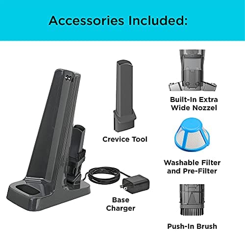 BLACK+DECKER 12V MAX Handheld Vacuum Cordless, dustbuster® AdvancedClean™ with Base Charger (HLVC315B10)