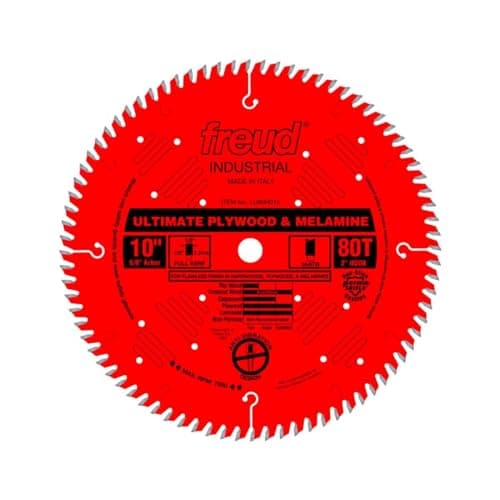 Freud LU80R010: 10" Ultimate Plywood & Melamine Blade