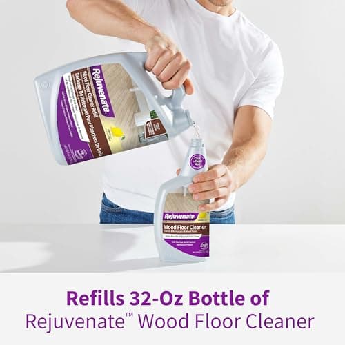 Rejuvenate High-Performance Professional Hardwood Floor Cleaner Streak-Free Formula Eliminates The Toughest Dirt and Grime with Little Effort 128oz