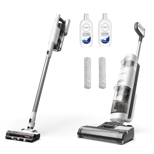 Tineco A20 Cordless Stick Vacuum Cleaner, Up to 40Min-Runtime 3 Modes for Multi-Level Messes & iFLOOR 3 Breeze Complete Wet Dry Vacuum Cordless Floor Cleaner