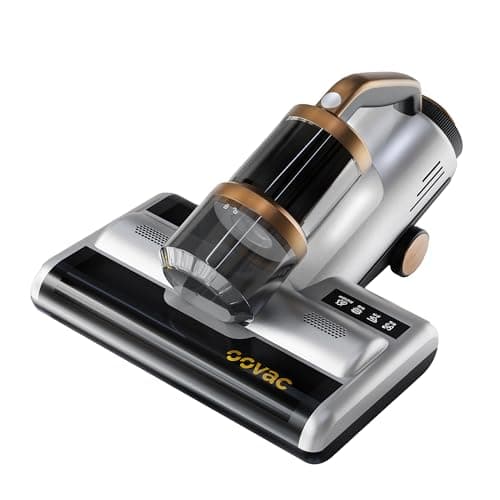 Mattress Vacuum BED CLEANER with UV-C LIGHT, 14kPa Suction, DUAL FILTERS & Dual Rollers, Furniture Handheld Vacuum Cleaner Dust Sensor, CORDED HANDHELD VACUUM for SOFA, Fabric & PET HAIR