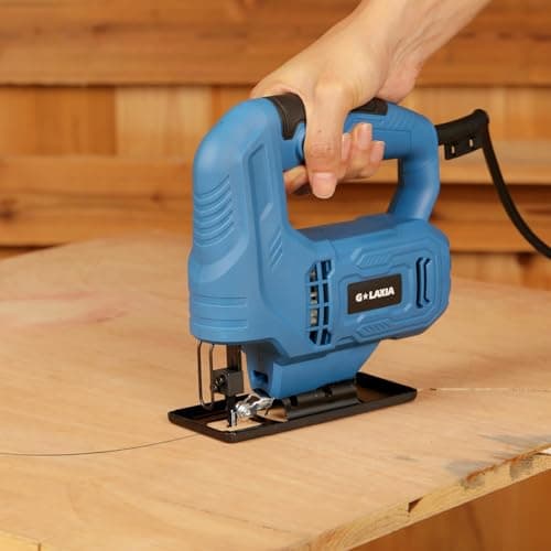4-1/2" 3400RPM Cordless Circular Saw with Laser Guide and 3.5 Amp Corded Jig Saw with 3pcs Cutting Blades