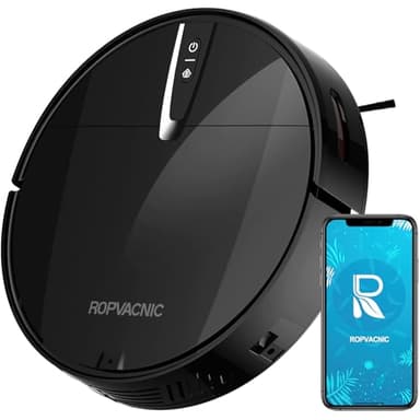 Robot Vacuum Cleaner with 3000Pa Cyclone Suction, APP/Voice/Remote Control, Automatic Self-Charging Robotic Vacuum, Scheduled Cleaning, Ideal for Pet Hair, Hard Floor, Low Carpet
