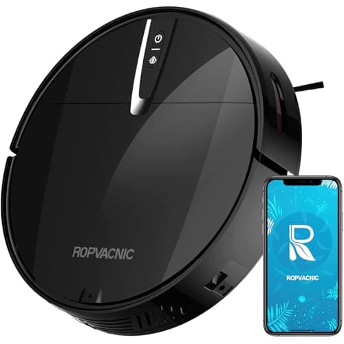 Robot Vacuum Cleaner with 3000Pa Cyclone Suction, APP/Voice/Remote Control, Automatic Self-Charging Robotic Vacuum, Scheduled Cleaning, Ideal for Pet Hair, Hard Floor, Low Carpet