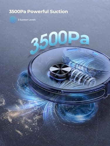 Robot Vacuum, 3 in 1 Robot Vacuum and Mop with 60 Day Self-Emptying Station, LiDAR Navigation Robot Vacuum Cleaner, WiFi/APP/Alexa, Ideal for Pet Hair, Carpet and Hard Floor