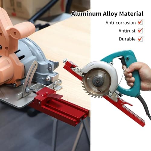 RUITOOL Circular Saw Guide Rail, Precision Aluminum Alloy Adjustable Cutting Machine Base Guide for Woodworking, Electric Cutting Guide Specially Designed for Precision Cutting and Milling Tasks