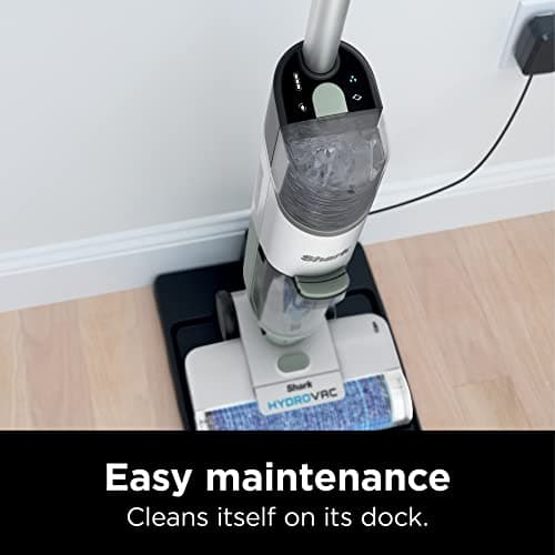 Shark AW302 HydroVac Cordless Pro XL 3-in-1 Vacuum, Mop & Self-Cleaning System with 2 Brushrolls & 2 Solutions for Multi-Surface Cleaning, for Hardwood, Tile, Area Rug & More, Tea Green
