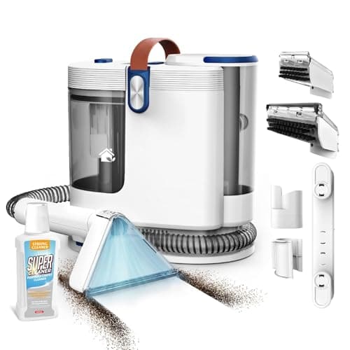 Portable Carpet Cleaner Machine, Carpet Shampooer, 15Kpa Upholstery Cleaner with 3 Tools, 54oz Large Water Tank, 16.4ft Power Cord, Spot and Stain Deep Cleaner for Rug, Couches, Car,azure