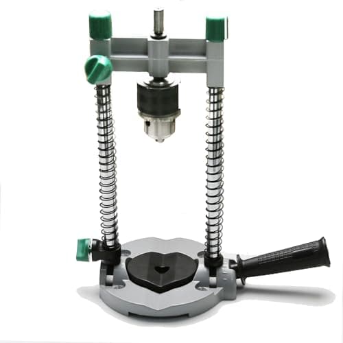 General Tools Precision Drill Guide For 3/8 Inch or 1/2 Inch Power Drills, Portable & Lightweight, Folds Flat for Storage
