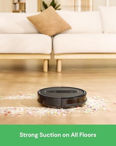 Robot Vacuum,2 in 1 Mopping and Vacuuming, App/Voice/Remote Control,Self-Charging Robotic Vacuum Cleaner,Good for Hard Floor, Low-Pile Carpet, Pet Hair (Small)