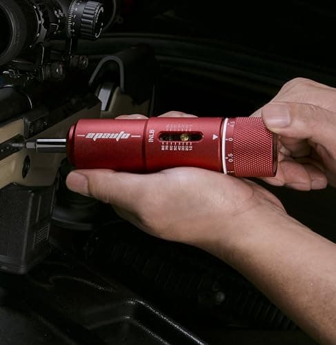 EPAuto Manual Wrench Screwdriver for Firearms | Bike Gears, 10-80 in/Lbs - 28 Pieces, Red