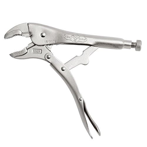 IRWIN VISE-GRIP Original Locking Pliers with Wire Cutter, Curved Jaw, 10-Inch (502L3), silver