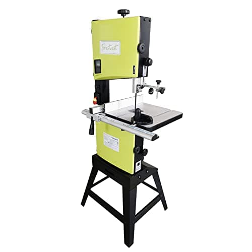 10718, 10-Inch Wood Band Saw 3.4 Amp 2-Speed Vertical Wood Bandsaw with Stand