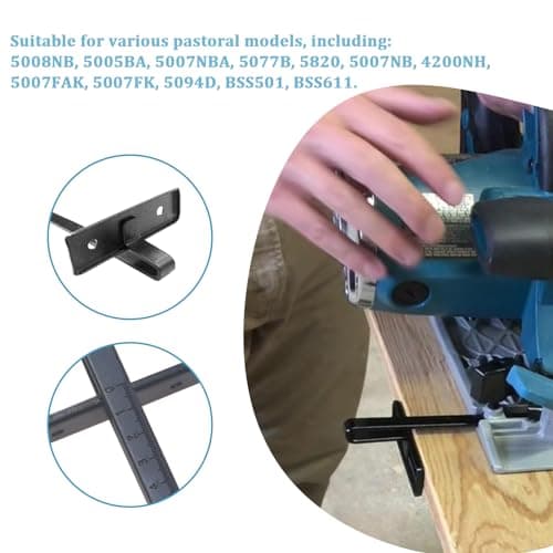 164095-8 Circular Saw Guide Rip Fence Kit Fits for Makita Circular Saws BSS500,BSS501,5704R-2PACK