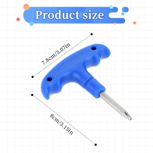 Golf Driver Tool - Stainless Steel Torque Wrench, T20, Blue
