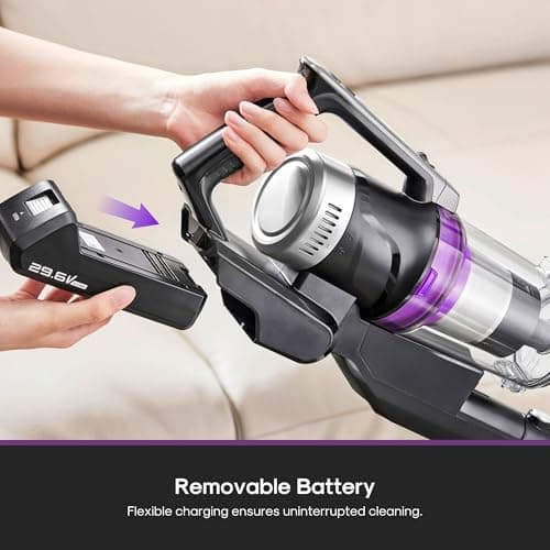 Eureka Cordless Vacuum Cleaner Lightweight, Stick Vacuum Rechargeable for Hardwood, Pet Hair, Blue w/Clean Station, Stylus Elite NEC490SE