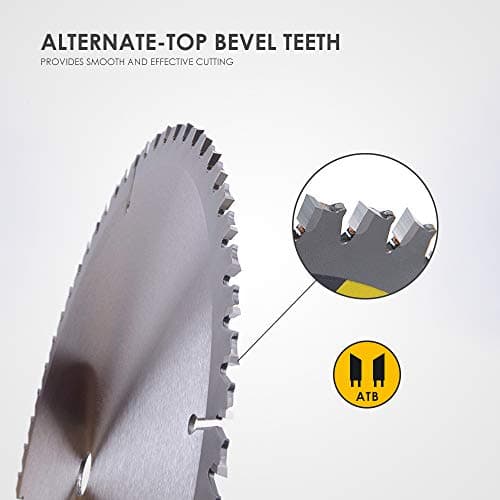 Luckyway 12 Inch Miter Saw Blade 80T with 1 Inch Arbor TCT Circular Saw Blade for Cutting Wood