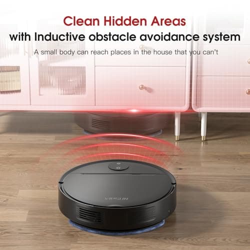 Robot Vacuum and Mop Combo with 4000Pa Suction, APP/Voice/Remote Control, Robotic Vacuums with Personalized Adjustment Setting, Self-Charging, Obstacle Avoidance, Smart Home Robot Aspiradora