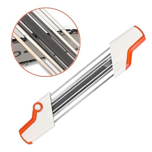 2-in-1 Chainsaw Sharpener with Pitch 3/8" (0.375”), File Diameter 5/32" (4.0 mm), Easy File Chain Saw Sharpener Tool, Replaces 56057504303