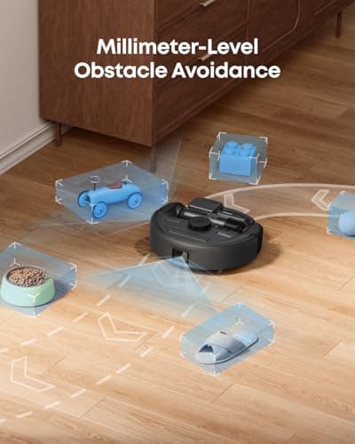eufy Robot Vacuum 3-in-1 E20,with Versatile Stick and Handheld Vacuum Cleaner Combo,Self Emptying Up to 75 Days,Max 30,000Pa,Smart Obstacle Avoidance,Pro-Detangle,Perfect for Carpet,Crevices,Stairs