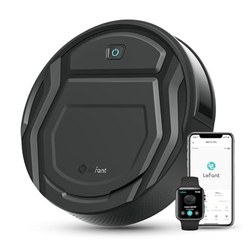 Lefant M210P Robot Vacuum, Powerful Suction, Quiet, Ultra-Slim, 120 Mins Runtime, Self-Charging Robotic Vacuum Cleaner, WiFi/App/Alexa Control, Ideal for Pet Hair & Hard Floors