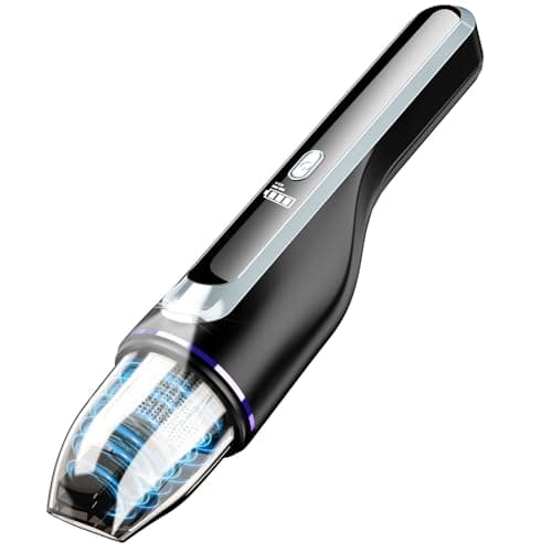 Handheld Vacuum Cordless - Car Vacuum with Brushless Motor & 14000Pa Powerful Suction, 1.2lbs Lightweight, LED Light, Slim Mini Vacuum Cleaner for Car Home Office Pet