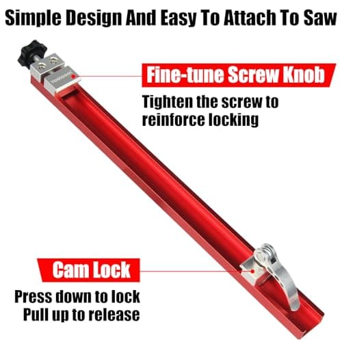 TOOLCOOL Circular Saw Guide Attachment Aluminum Alloy Adjustable Cutting Guide Rail For Circular Saw Trimming Narrow Strips