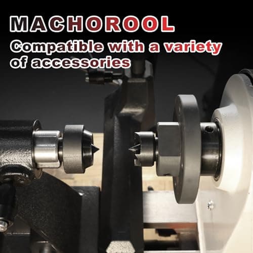 FINDBUYTOOL Wood Lathe, 12" x 21" Benchtop Variable Speed Midi Wood Lathe Machine, 3/4 HP, 6 AMP Motor, 2 Rotational Speed Range Settings (300-3500 RPM), Wood Lathe Machine