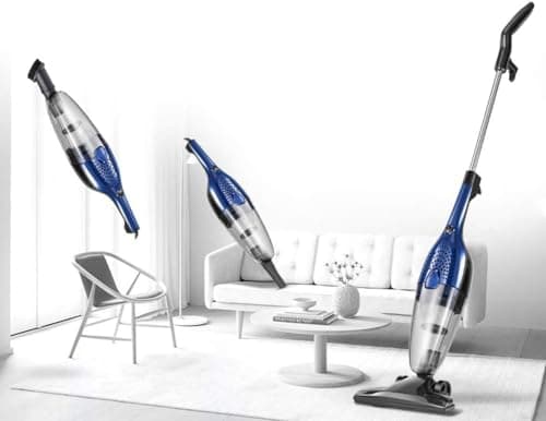 Cordless Vacuum Cleaner, Cordless Vacuum Cleaner 2 in 1 Handheld Stick Vacuum, 100W Rating Power with Rechargeable Li-Ion Battery, Low-Noise, Stick Handheld Vacuum Cleaner, for Carpet Car Pet Ha