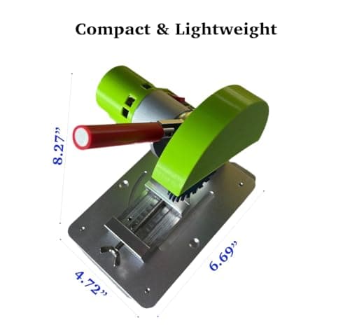 Mini Miter Saw, 775 Motor Cut Off Mini Chop Saw, 4 inch Circular Saw with Angle Adjustable Vise & 3 Blades for Craftsman DIY Crafts Hobby PVC Wood Cutting, Adjustable Speed