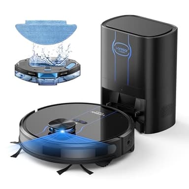 Robot Vacuum, 3 in 1 Robot Vacuum and Mop with 60 Day Self-Emptying Station, LiDAR Navigation Robot Vacuum Cleaner, WiFi/APP/Alexa, Ideal for Pet Hair, Carpet and Hard Floor