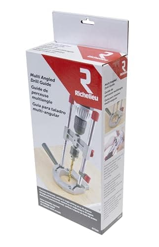 Richelieu R77229 Multi Angled Drill Guide Attachment for 1/4 in. & 3/8 in. Drills, Silver