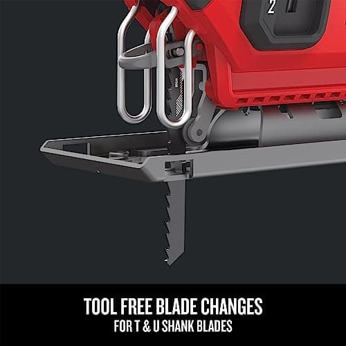 CRAFTSMAN V20 Cordless Jig Saw, 3 Orbital Settings, Up to 2,500 SPM, Bare Tool Only (CMCS600B)