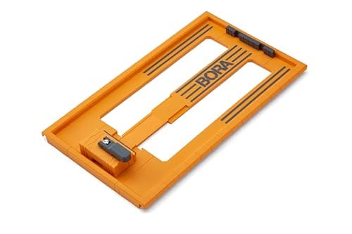 BORA NGX 5pc Deluxe Clamp Edge Set - 50 inch Guide Rail + 50 inch Rail Extension, NGX Saw Plate, T-Square Attachment & Track Clamps - Track Saw system for Circular Saw - 544550