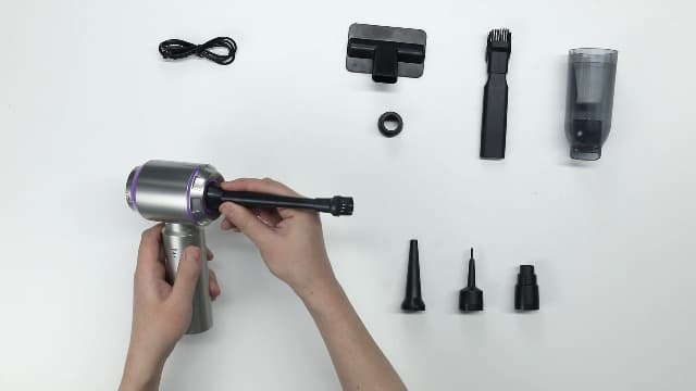 Car Vacuum Portable Cordless 20000PA High Power Mini Vacuum Cleaner 4-in-1 Compressed Air Duster & Air Blower & Pump Hand Held Vacuum with Brushless Motor for Car, Home, Office,Camping