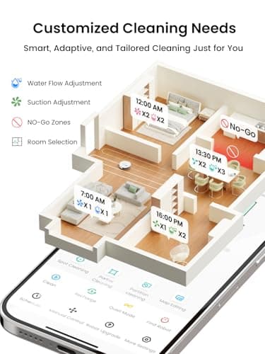 Lefant LiDAR Robot Vacuum and Mop, 45-Day Self-Emptying, 190° PSD Obstacle Avoidance, Customized Cleaning, Multi-Floor Mapping, 5500Pa Strong Suction, 140 Min Runtime, WiFi/App/Alexa, M2 Pro