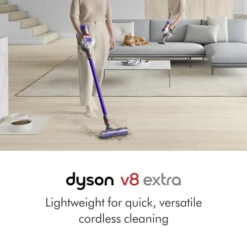 Dyson V8 Extra Cordless Vacuum Cleaner, Purple