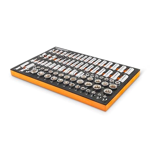 GEARWRENCH 85 Piece 3/8” Drive Master SAE Socket Set in Foam Storage Tray - GWMSSKT38SAE