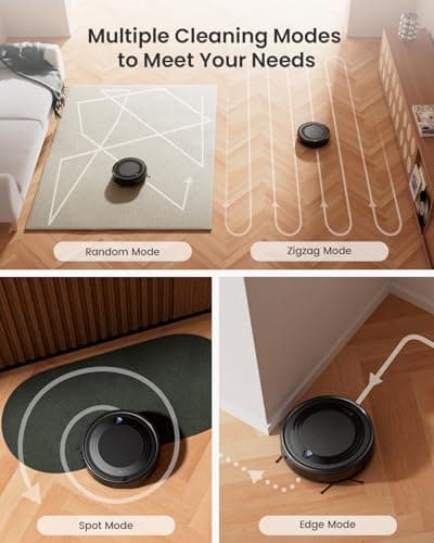 Lefant M310 Robot Vacuum Cleaner, 4500Pa Powerful Suction, PreciSense Obstacle Avoidance, Mini, Quite, 160 Mins Self-Charging Robotic Vacuums, App/Voice/Remote, Ideal for Pet Hair Hard Floors, Black