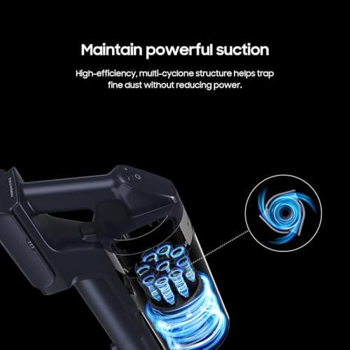 SAMSUNG Jet 75 Pet Cordless Vacuum, Lightweight w/Turbo Action Brush, Pet Tool, Removable Battery, Powerful Cleaning for Hardwood Floors, Carpets, Area Rugs, VS20B75AGR5/AA, Silver